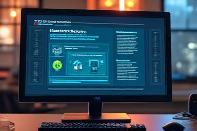 Schermo che mostra software antivirus in esecuzione